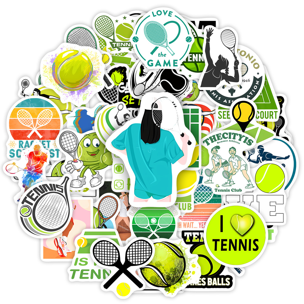 Tennis Theme Lovers Sticekrs D - مراجعة Home Decor On Sale وسعره