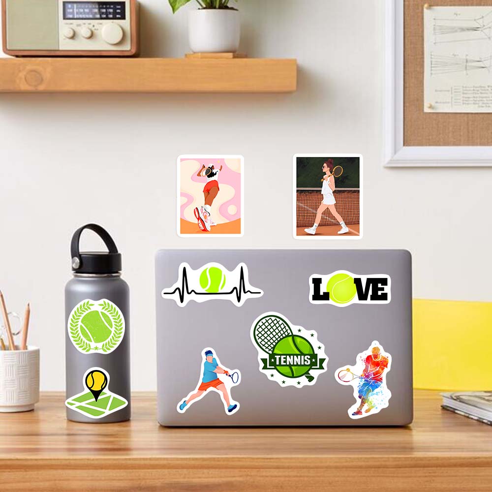Tennis Theme Lovers Sticekrs D - مراجعة Home Decor On Sale وسعره