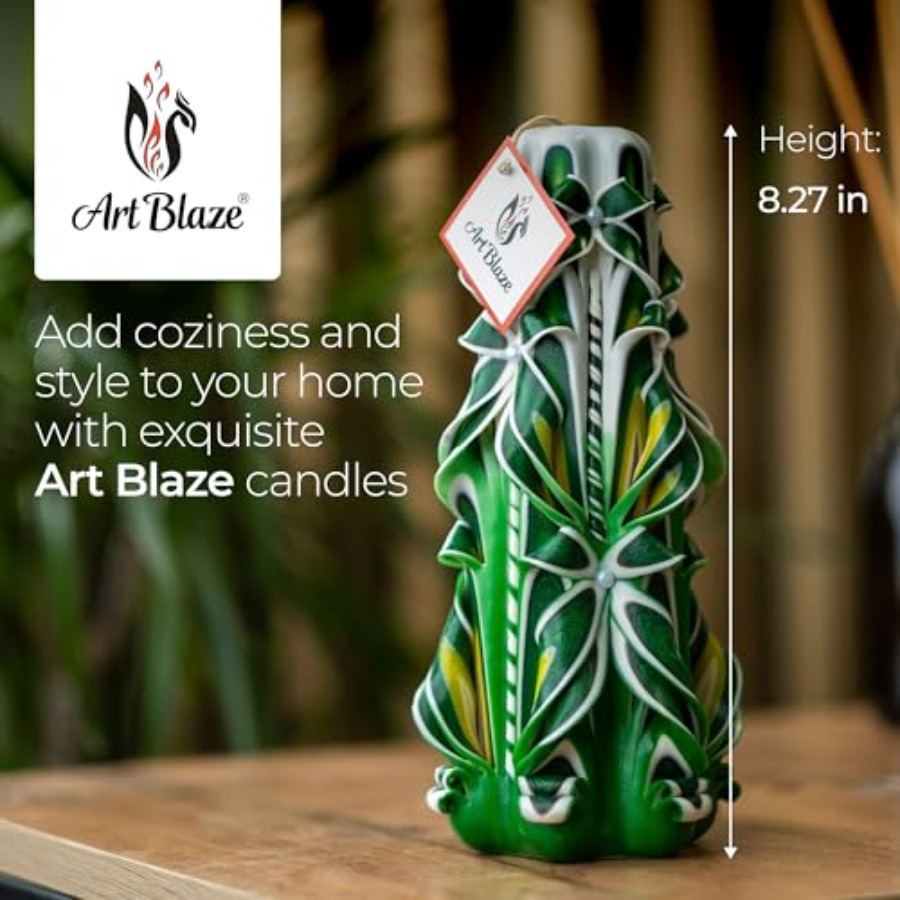 Carved Candles - Handmade Long - مراجعة Home Decor Luxury وسعره