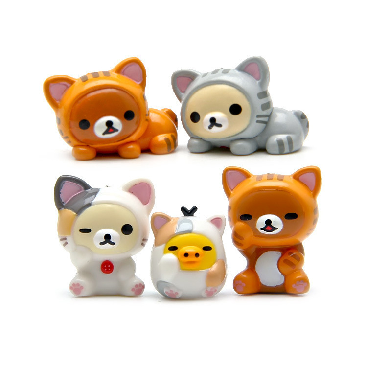 5pcs Rilakkuma Action Figures  - مراجعة Home Decor On Sale وسعره
