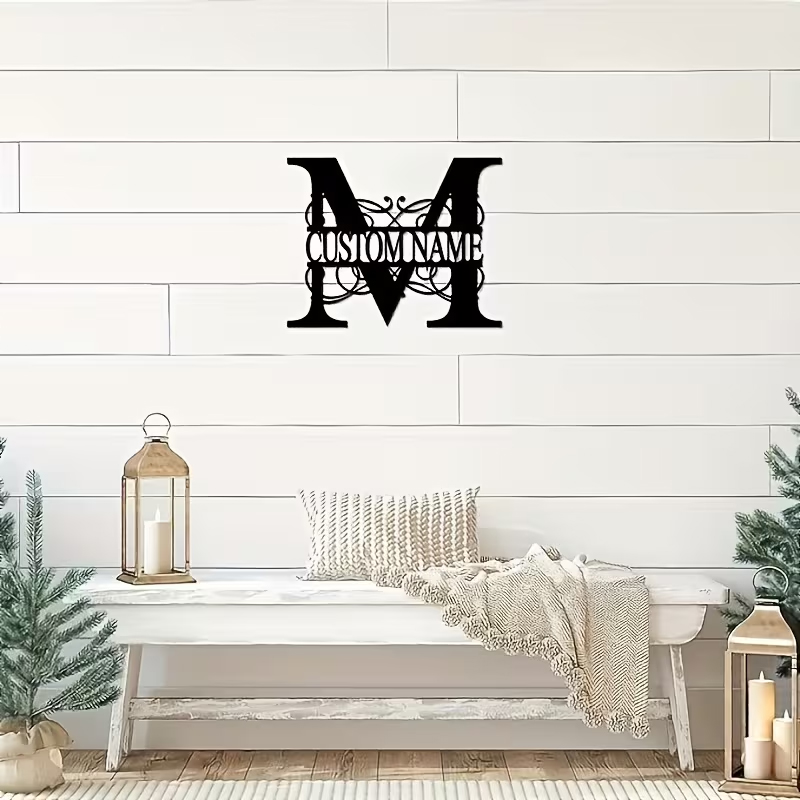 Classic Custom Monogram Metal  - مراجعة Home Decor Furniture وسعره
