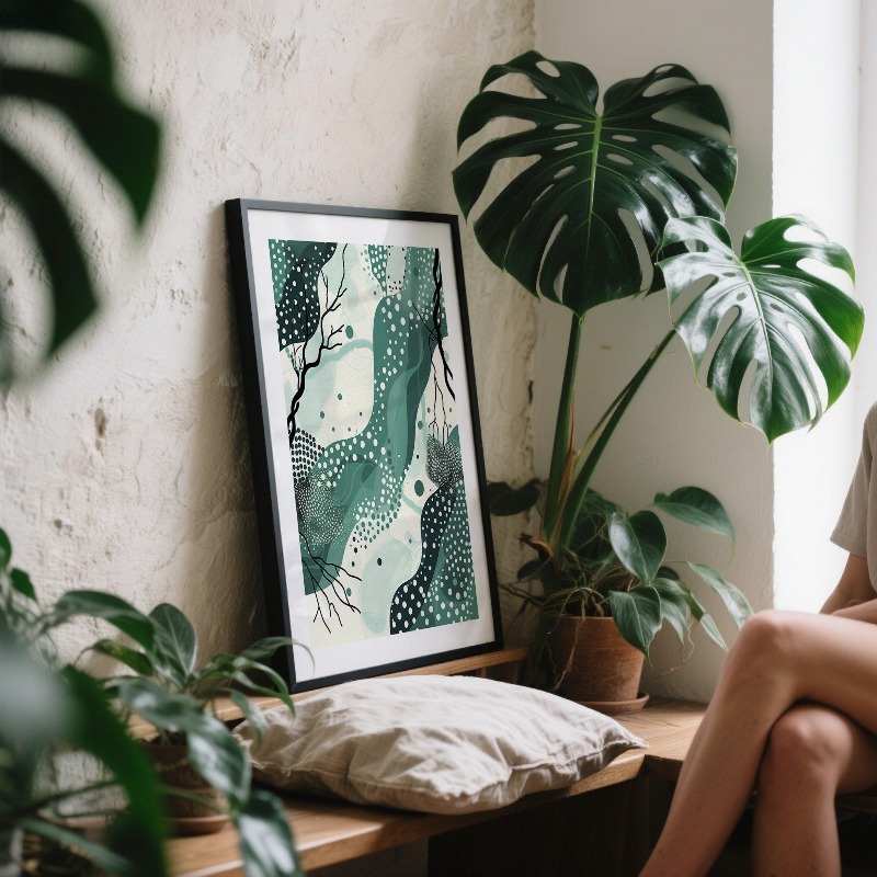 Japandi Wave Art Print Japanes - مراجعة Home Decor Japandi Style وسعره