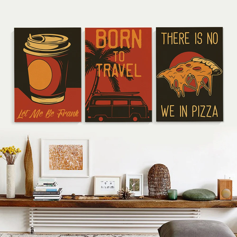 Coffee Vector Set of  Posters  - مراجعة Home Decor Vector وسعره