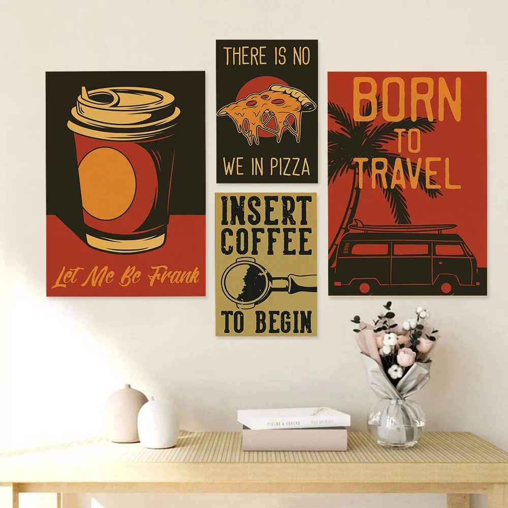 Coffee Vector Set of  Posters  - مراجعة Home Decor Vector وسعره