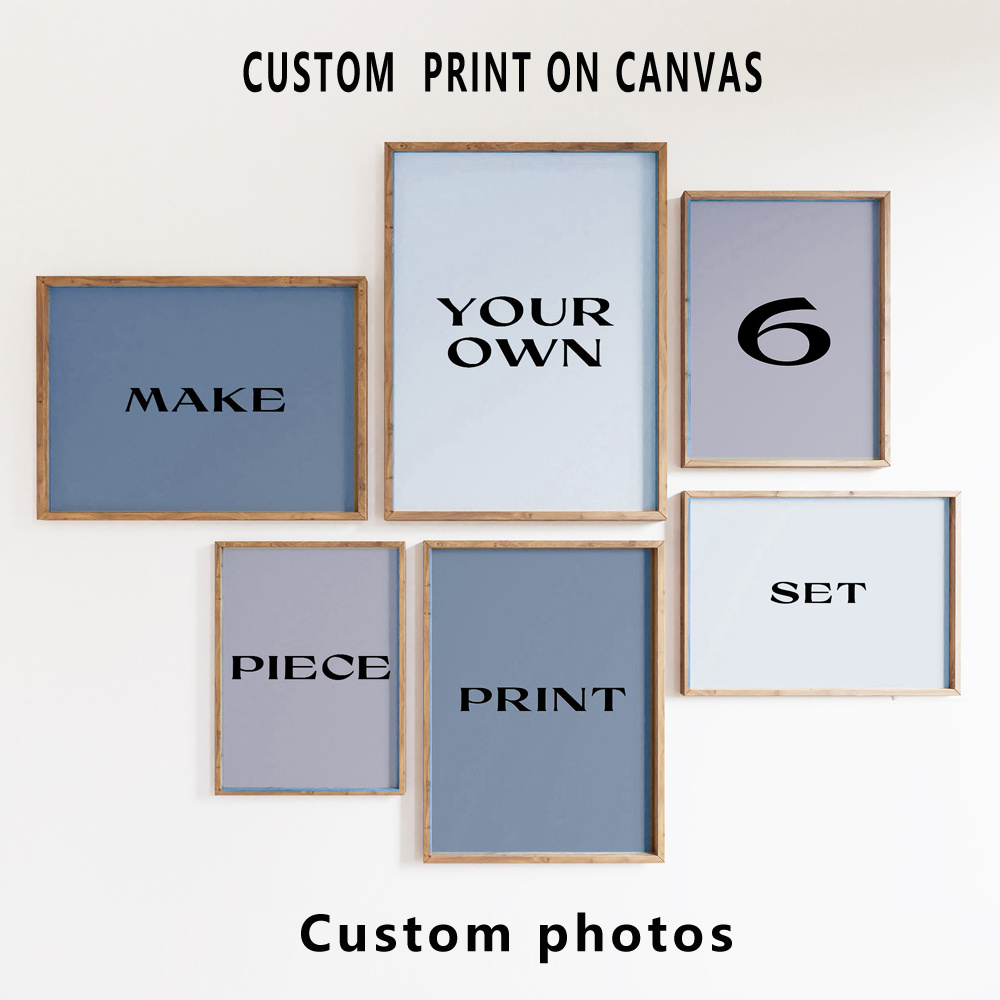 6pcs/set Custom Canvas Prints  - مراجعة Home Decor Furniture وسعره