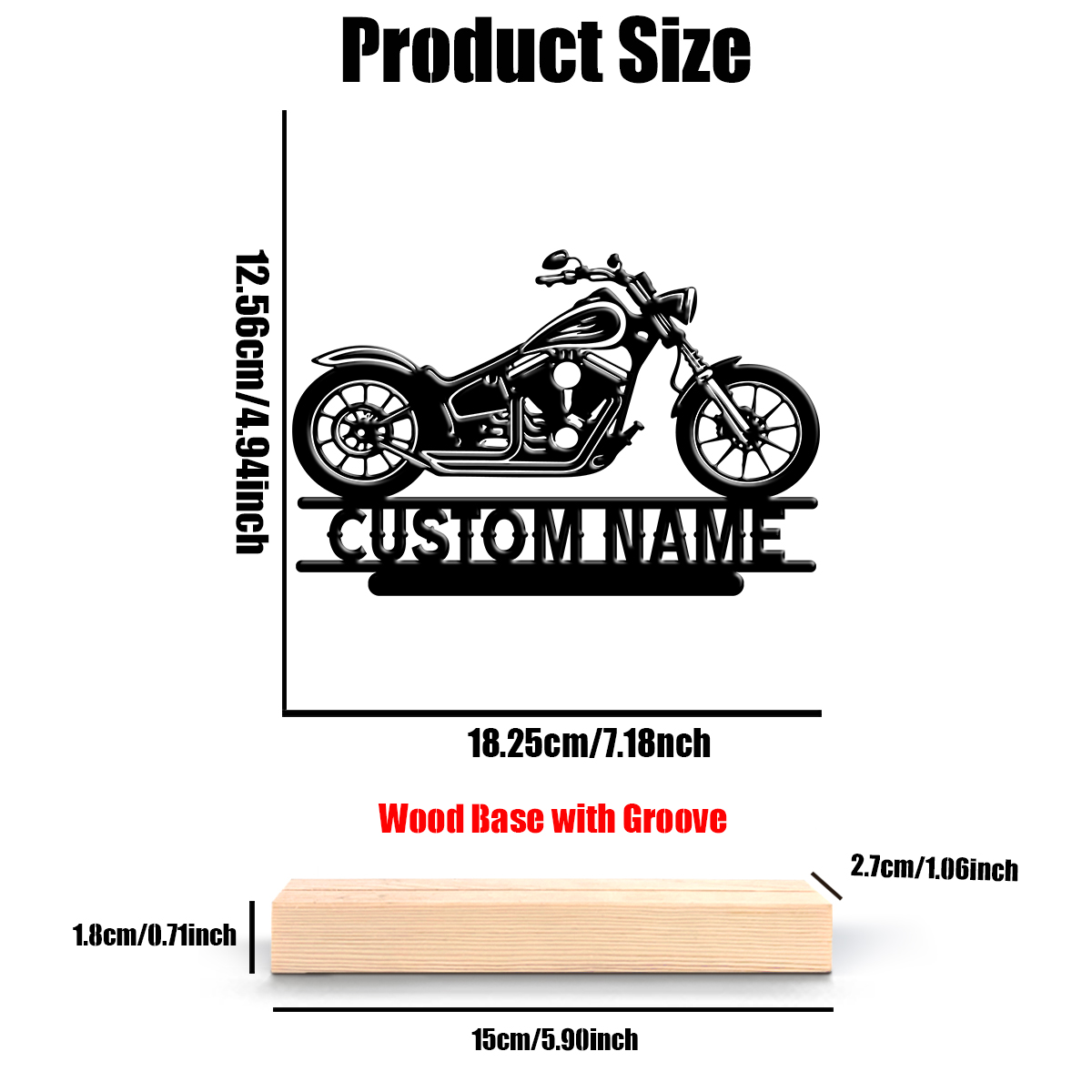 1Pc Csutom Name Road Motorbike - مراجعة Home Decor Xmas وسعره