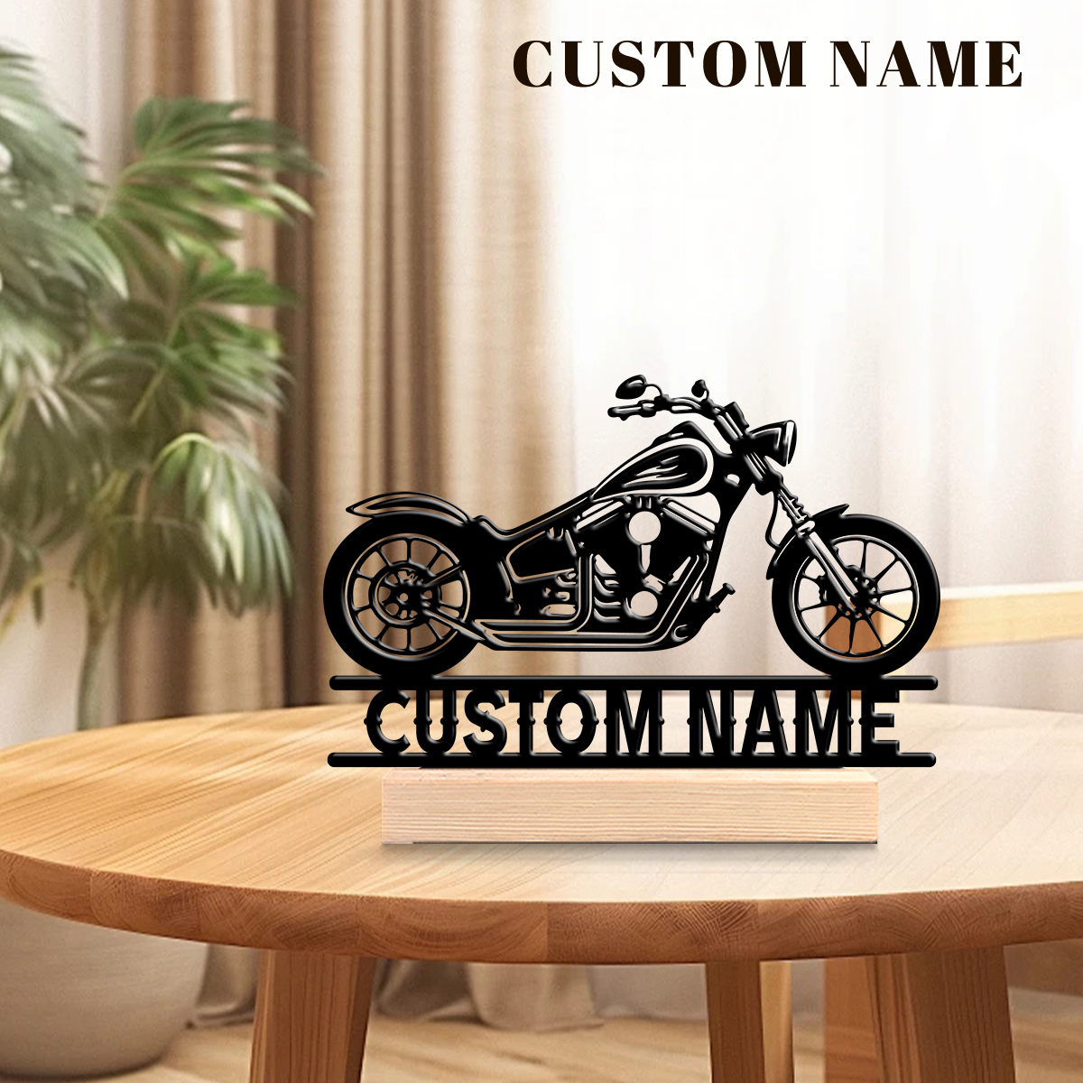 1Pc Csutom Name Road Motorbike - مراجعة Home Decor Xmas وسعره