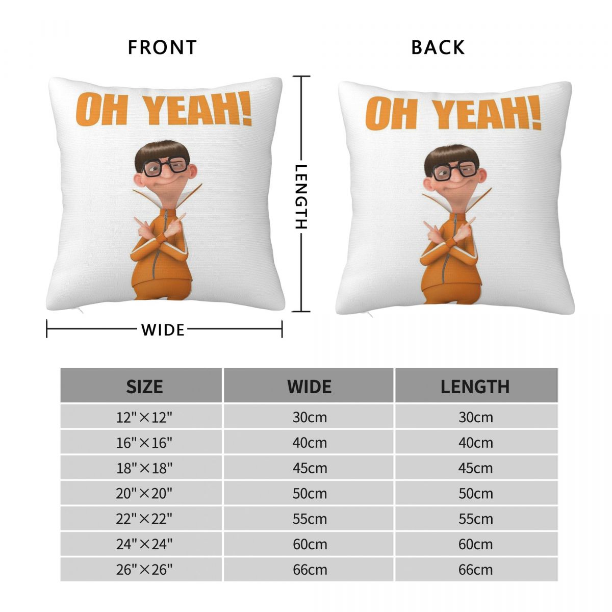 Oh Yeah Vector Square Pillowca - مراجعة Home Decor Vector وسعره