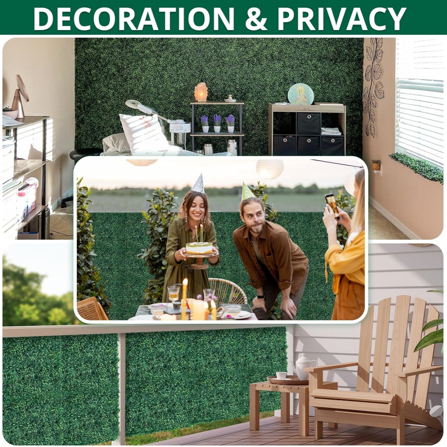 12PCS 40x60cm Artificial Plant - مراجعة Home Decor Wall Panels وسعره