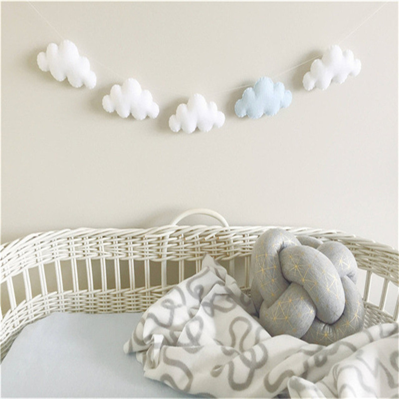 Nordic Felt Cloud Garlands Str - مراجعة Home Decor Garland وسعره