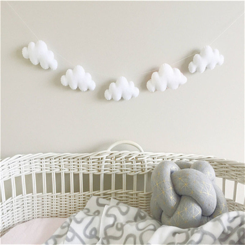 Nordic Felt Cloud Garlands Str - مراجعة Home Decor Garland وسعره